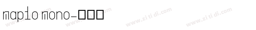 maplo mono字体转换